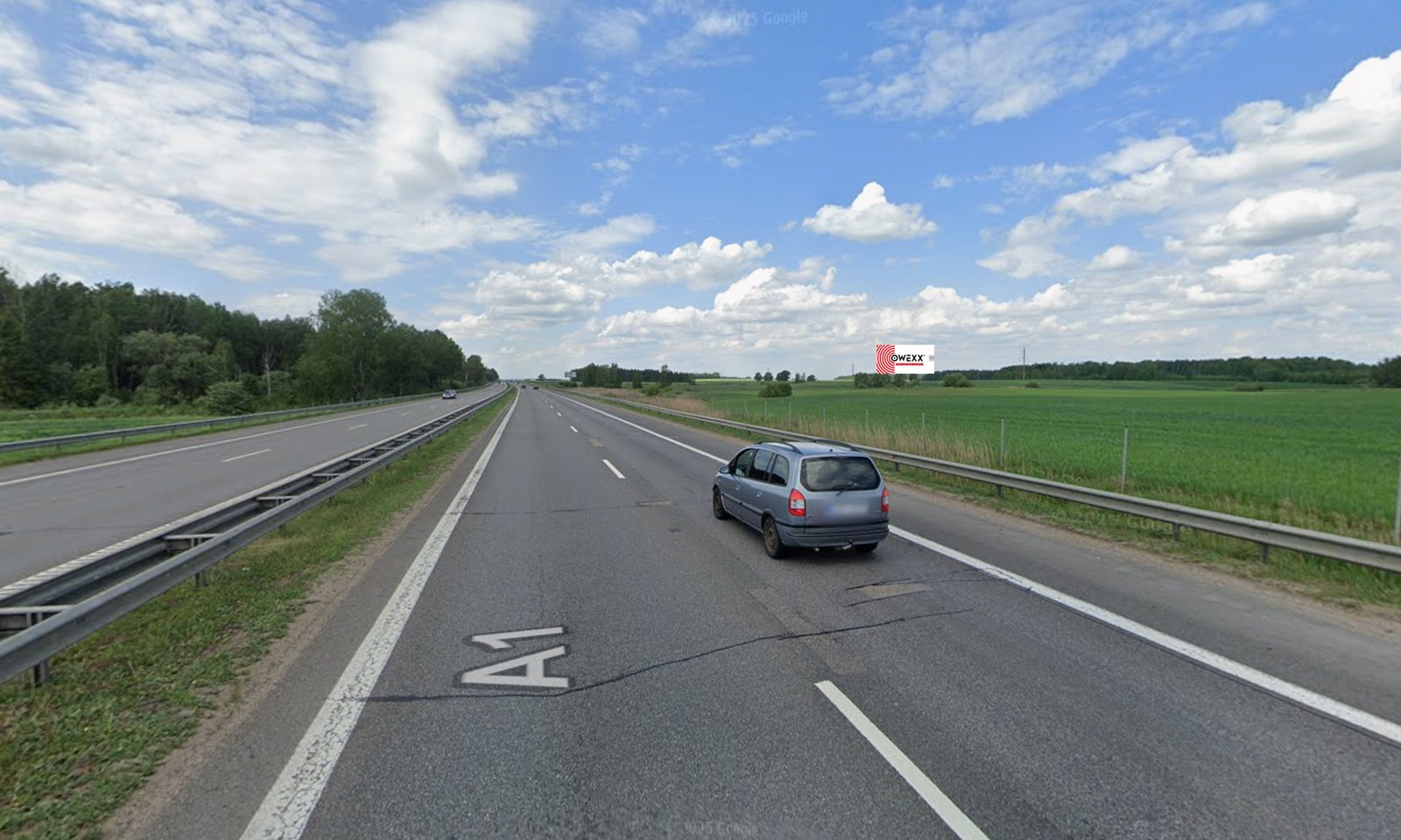 Reklamos stendas Vilnius-Kaunas, 71,5 km (dešinėje pusėje) — Reklamos stendas Pagrindiniai keliai