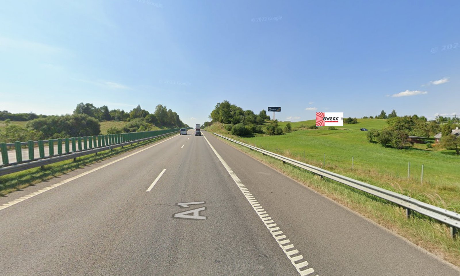 Reklamos stendas, Vilnius–Kaunas 42km — Reklamos stendas Pagrindiniai keliai