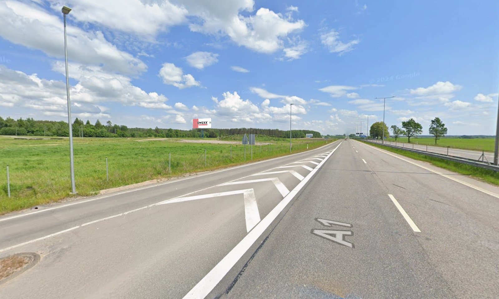 Reklamos stendas, Vilnius–Kaunas 54km (K pusė)