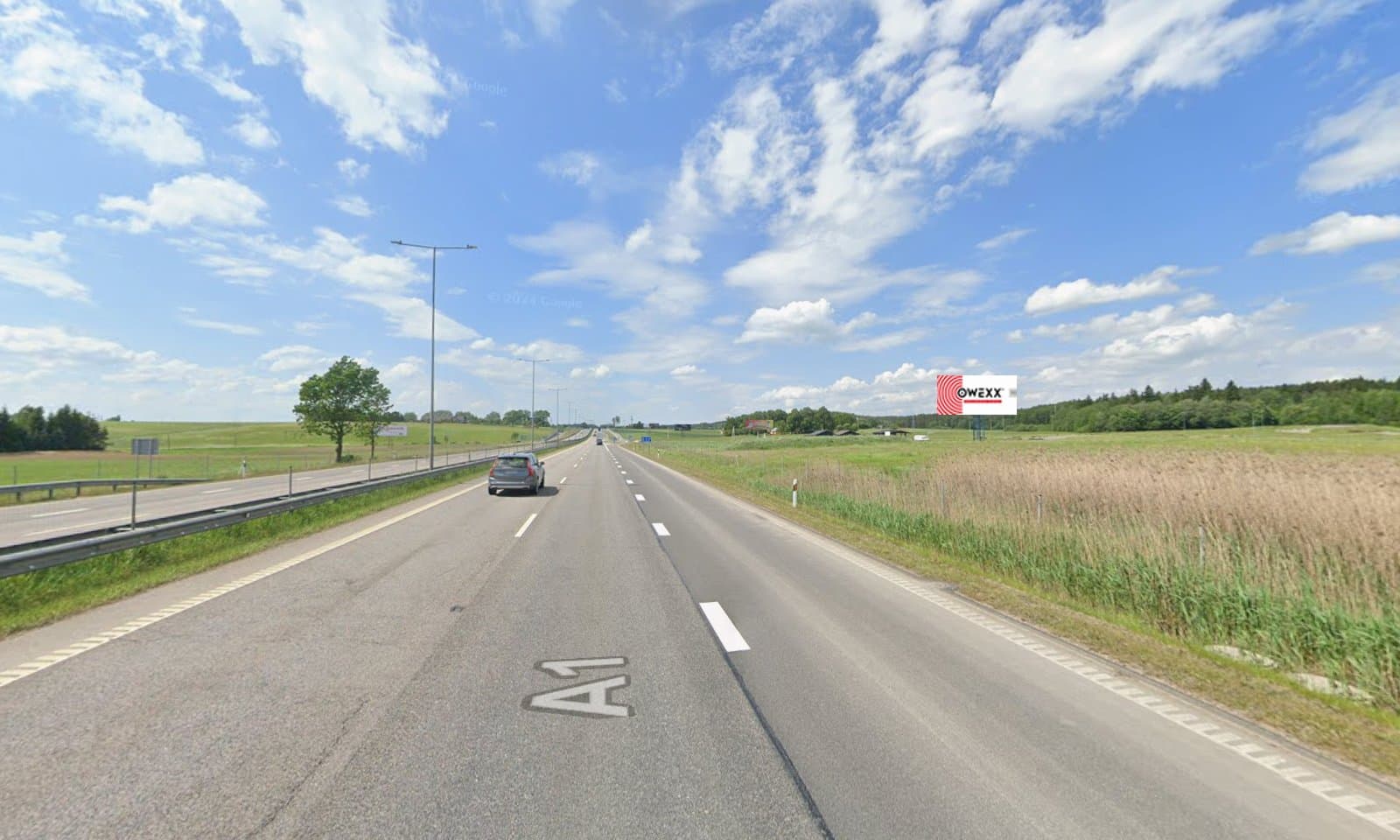 Reklamos stendas, Vilnius–Kaunas 54km (D pusė)