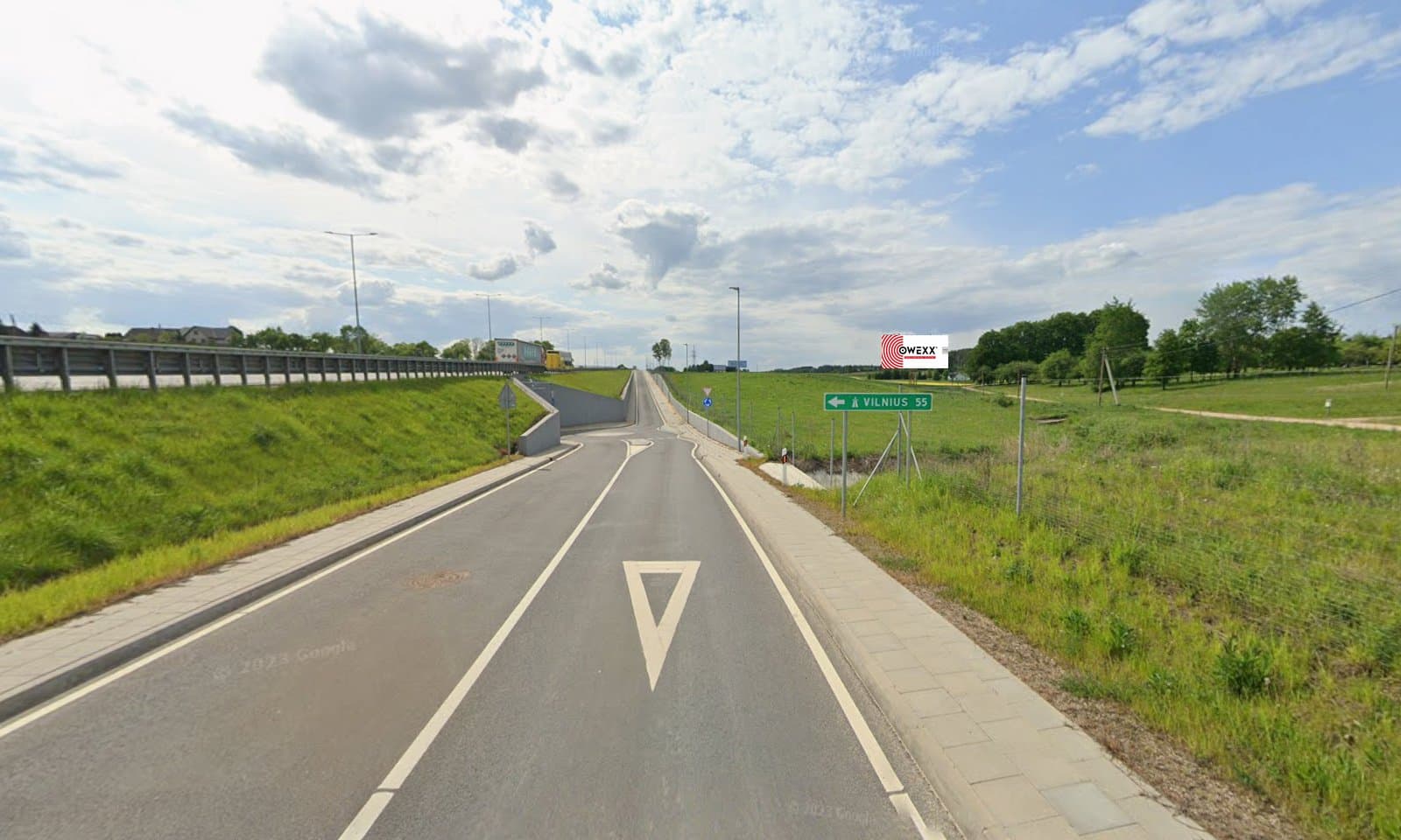Reklamos stendas, Vilnius–Kaunas 55km