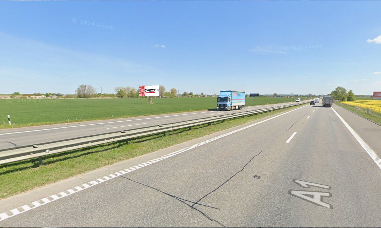 Reklamos stendas, Vilnius–Kaunas 71km (K pusė) — Reklamos stendas Pagrindiniai keliai