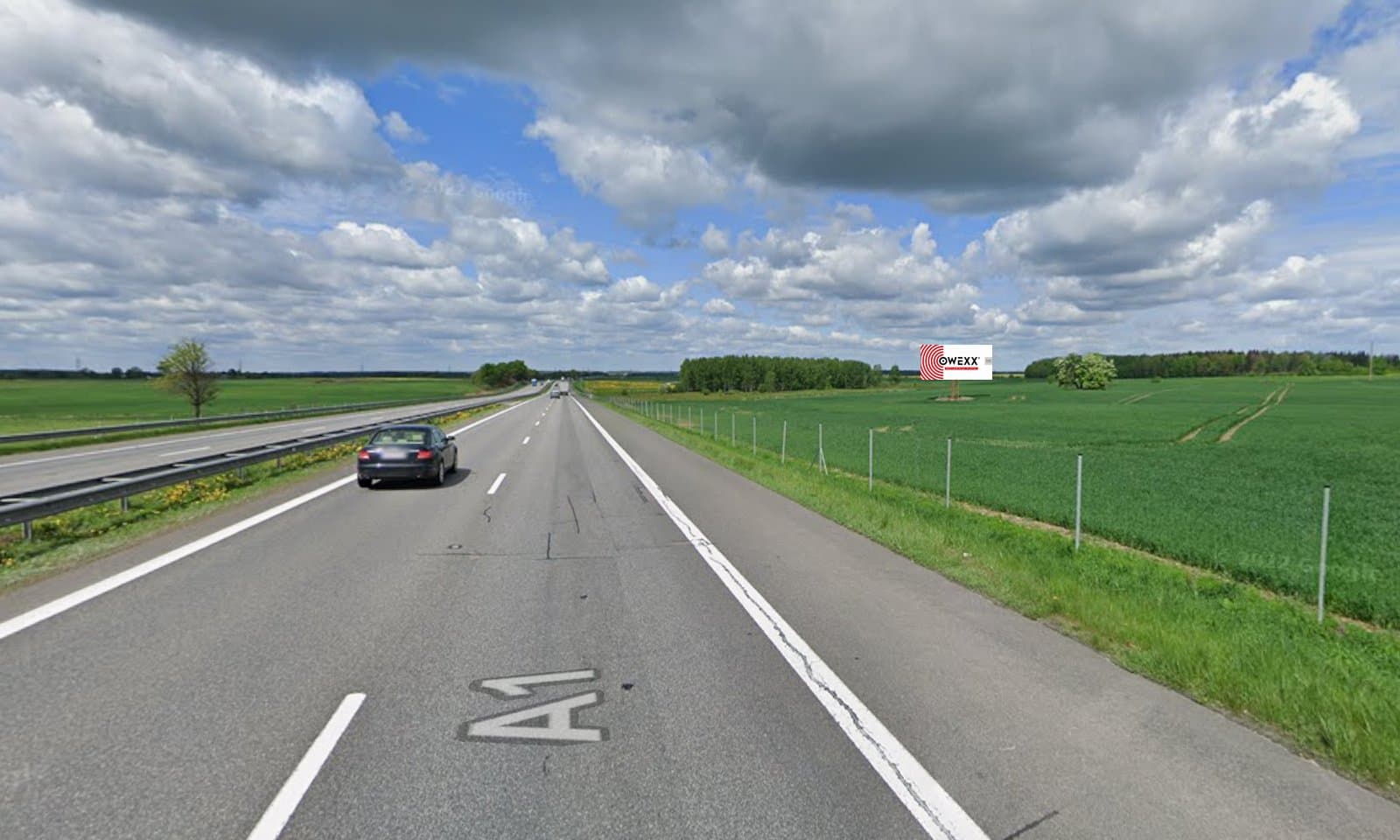 Reklamos stendas, Vilnius–Kaunas 74km