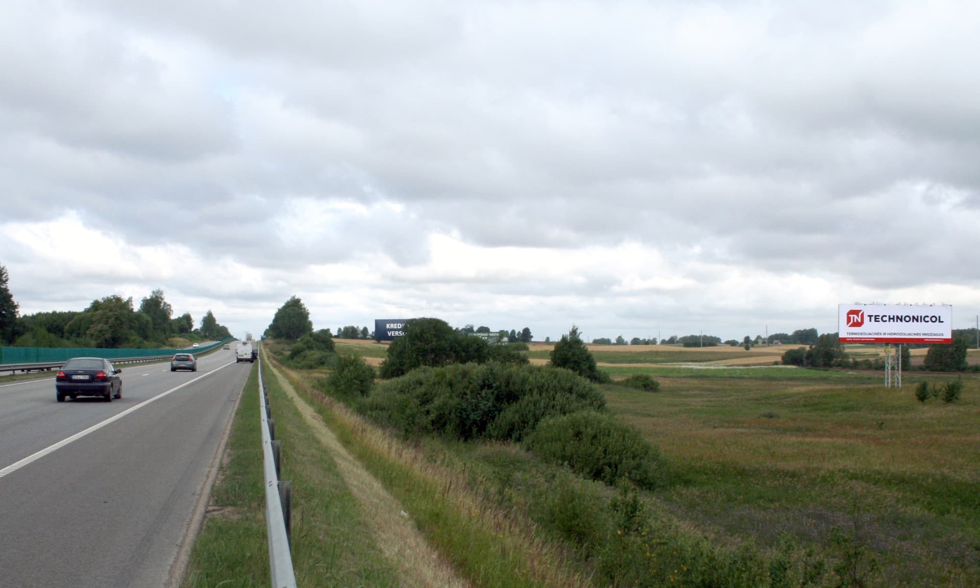 Reklamos stendas Vilnius - Kaunas - Klaipėda, 43 km nuo Vilniaus (dešinėje pusėje) — Reklamos stendas Pagrindiniai keliai