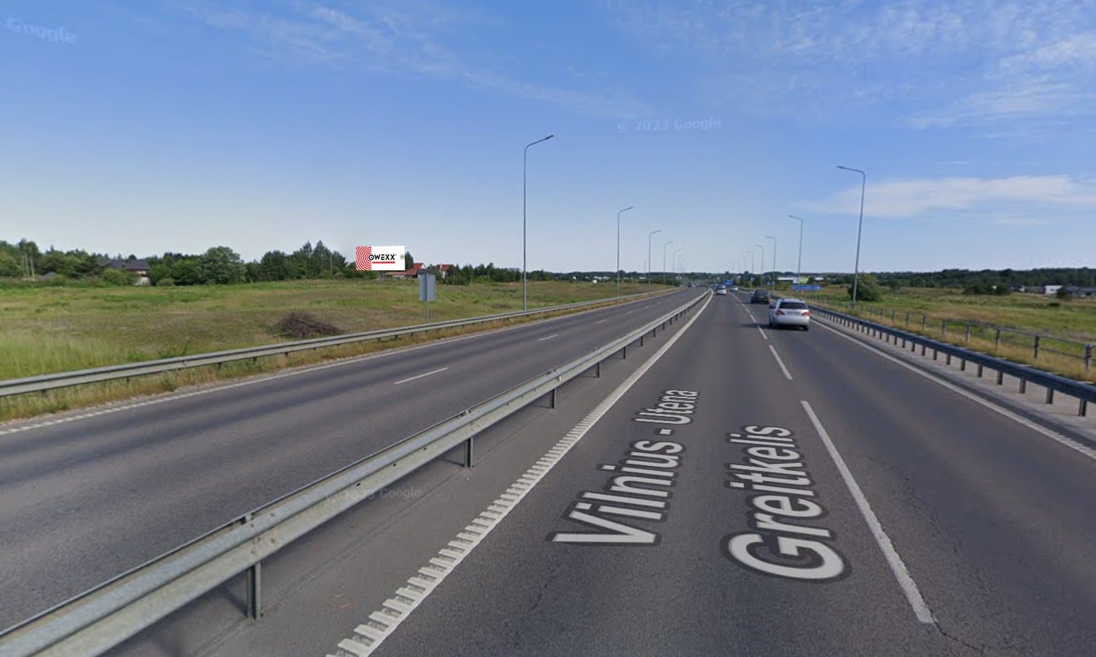 Reklamos stendas, Vilnius–Molėtai 13km (K pusė)