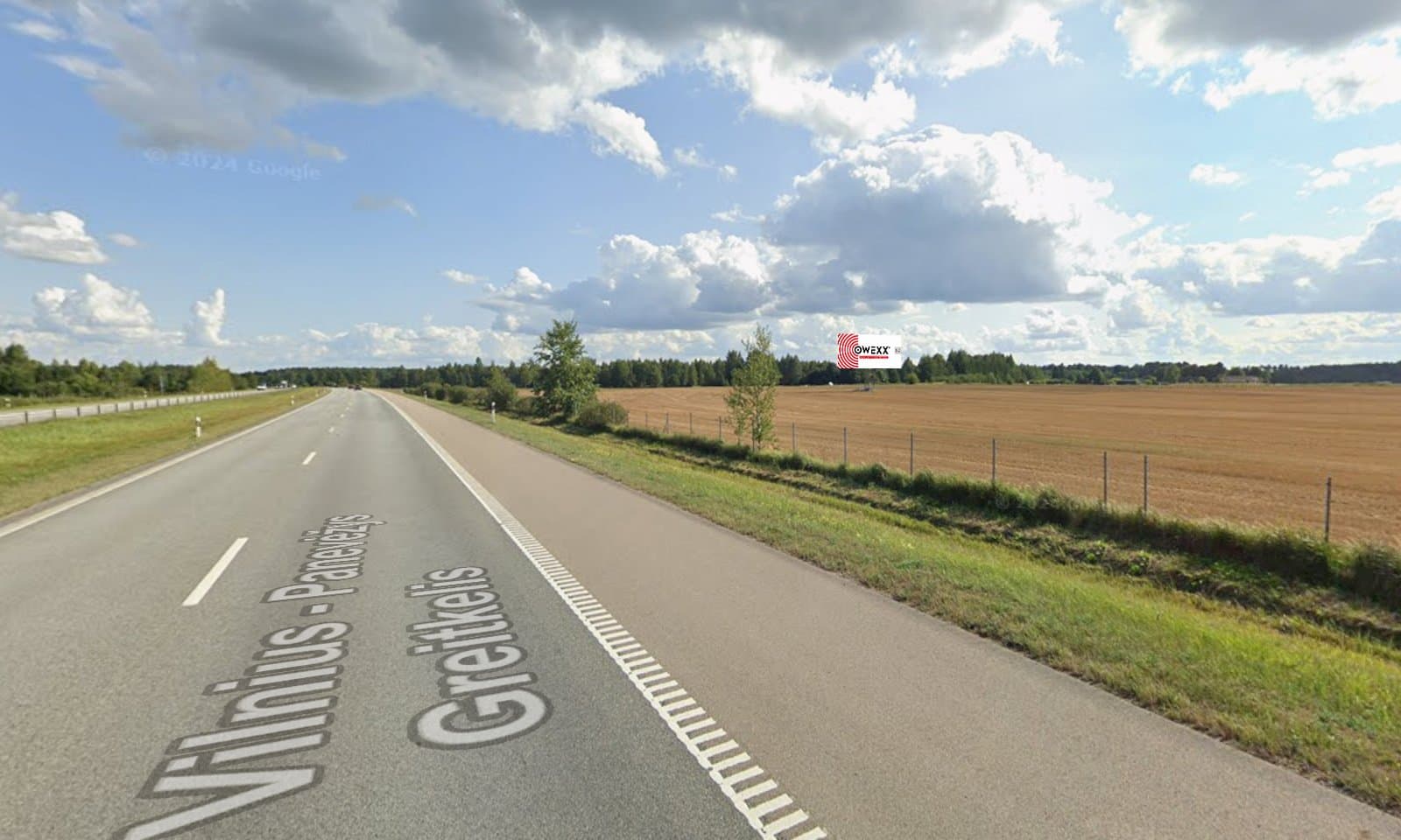 Reklamos stendas, Vilnius–Panevėžys 33km (D pusė)