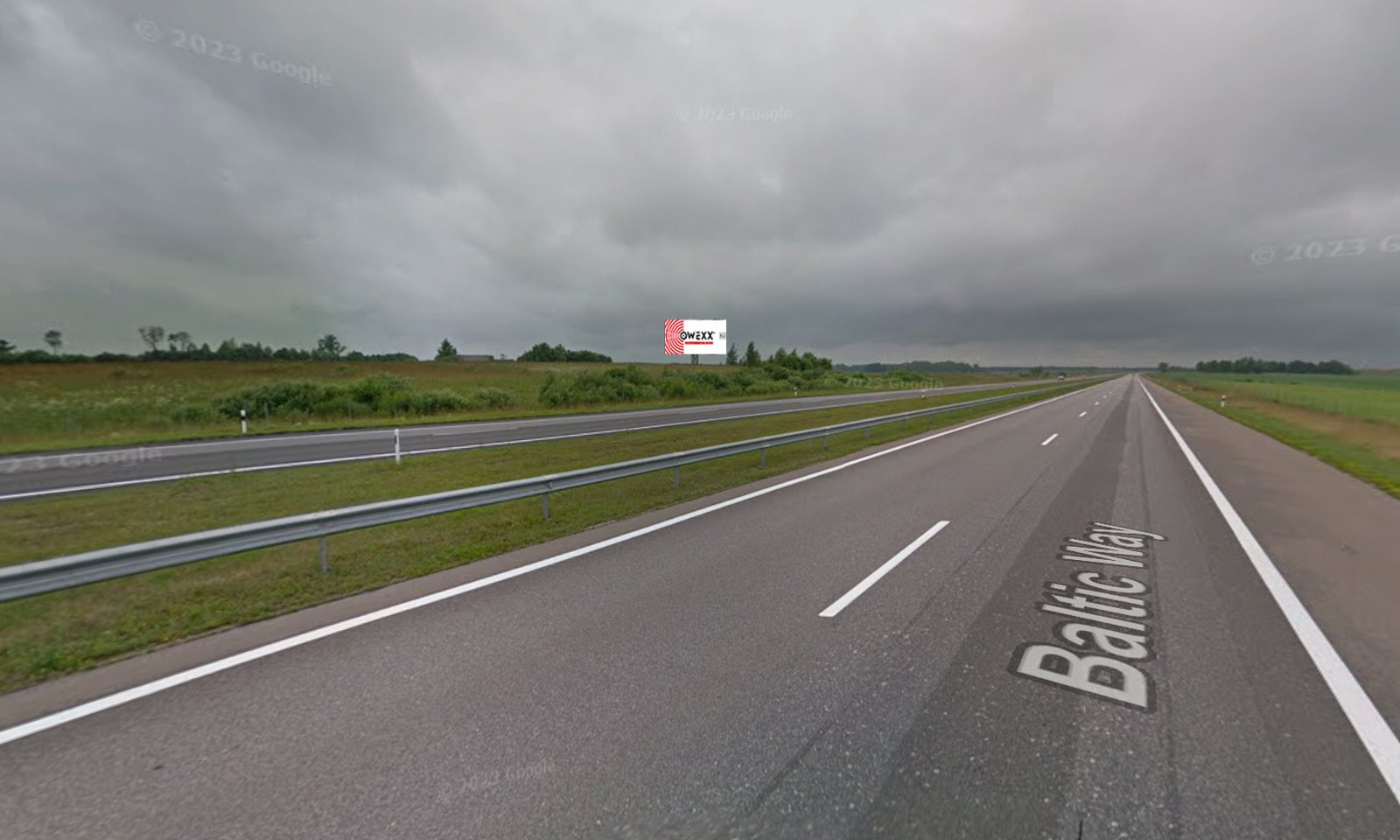 Reklamos stendas, Vilnius–Panevėžys 60km (K pusė) — Reklamos stendas Pagrindiniai keliai