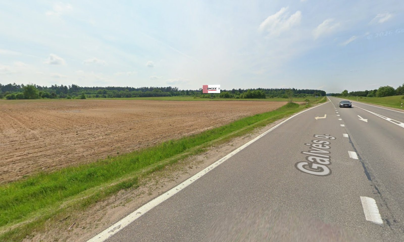 Reklamos stendas, Vilnius–Trakai 19km (K pusė) — Reklamos stendas Pagrindiniai keliai