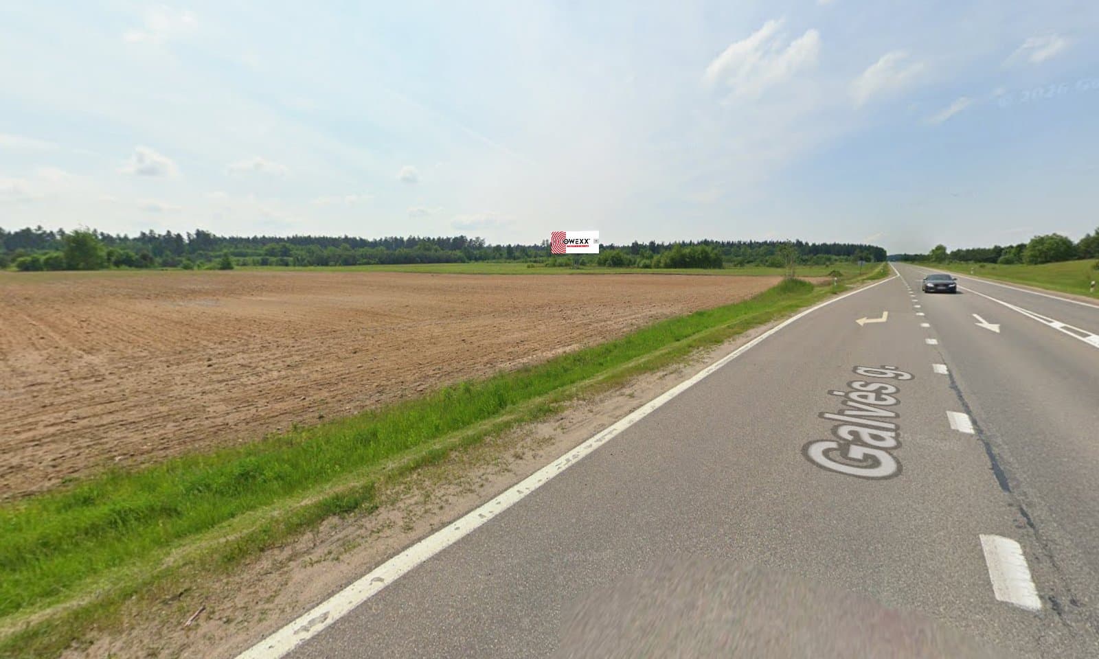Reklamos stendas, Vilnius–Trakai 19km (K pusė)