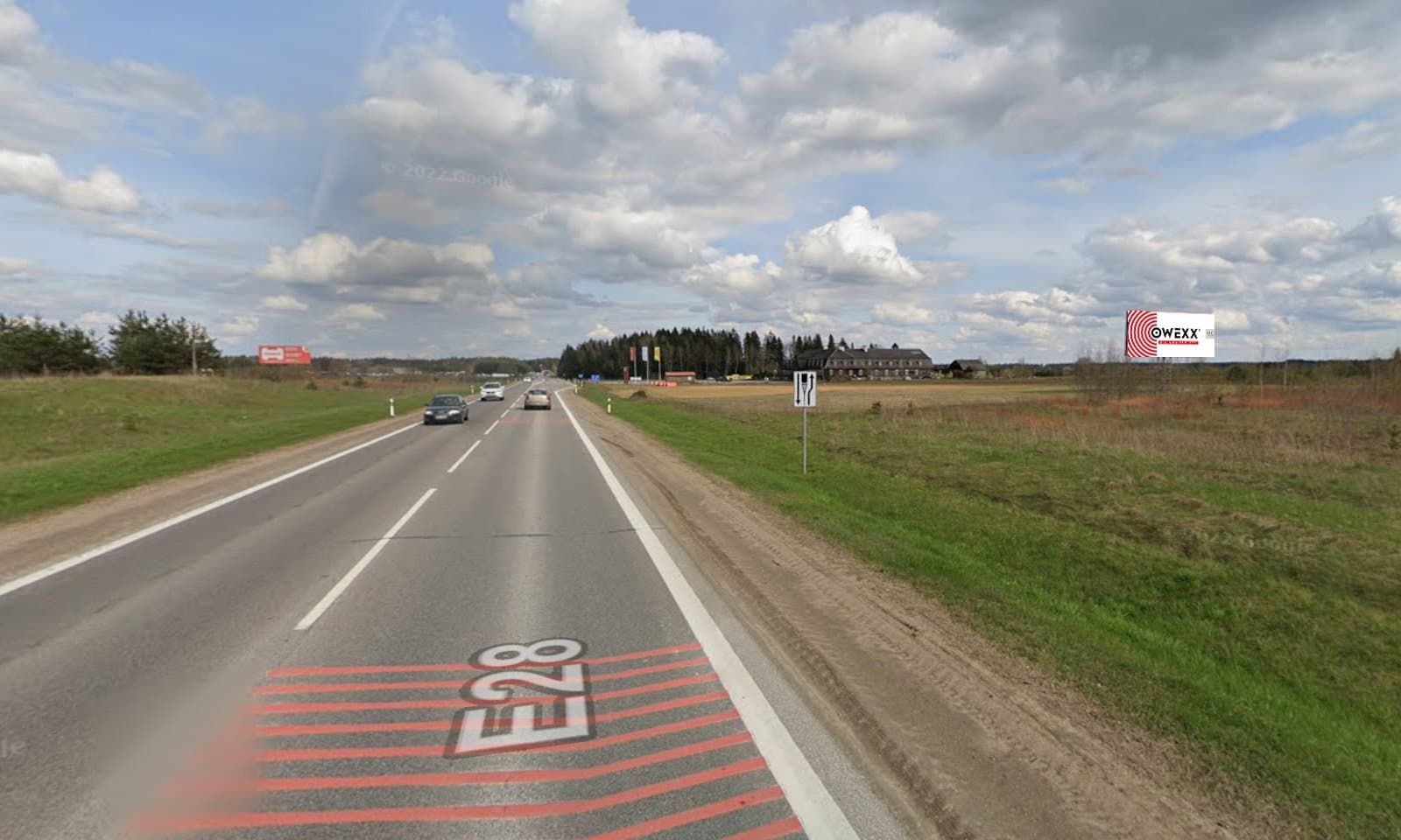 Reklamos stendas, Vilnius–Trakai 19km (D pusė)
