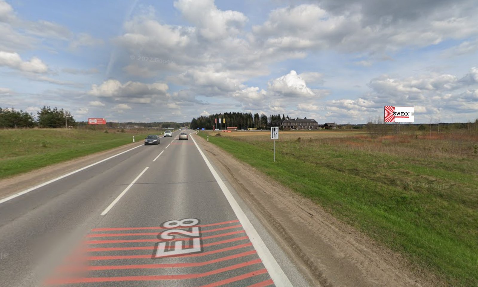 Reklamos stendas, Vilnius–Trakai 19km (D pusė) — Reklamos stendas Pagrindiniai keliai
