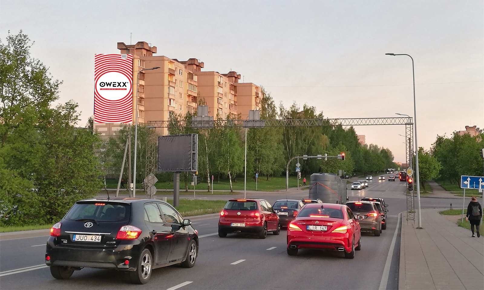 Reklamos stendas Jotvingių g. ir Kuršių g. sankryža, Kaunas — Reklamos stendas Kaunas