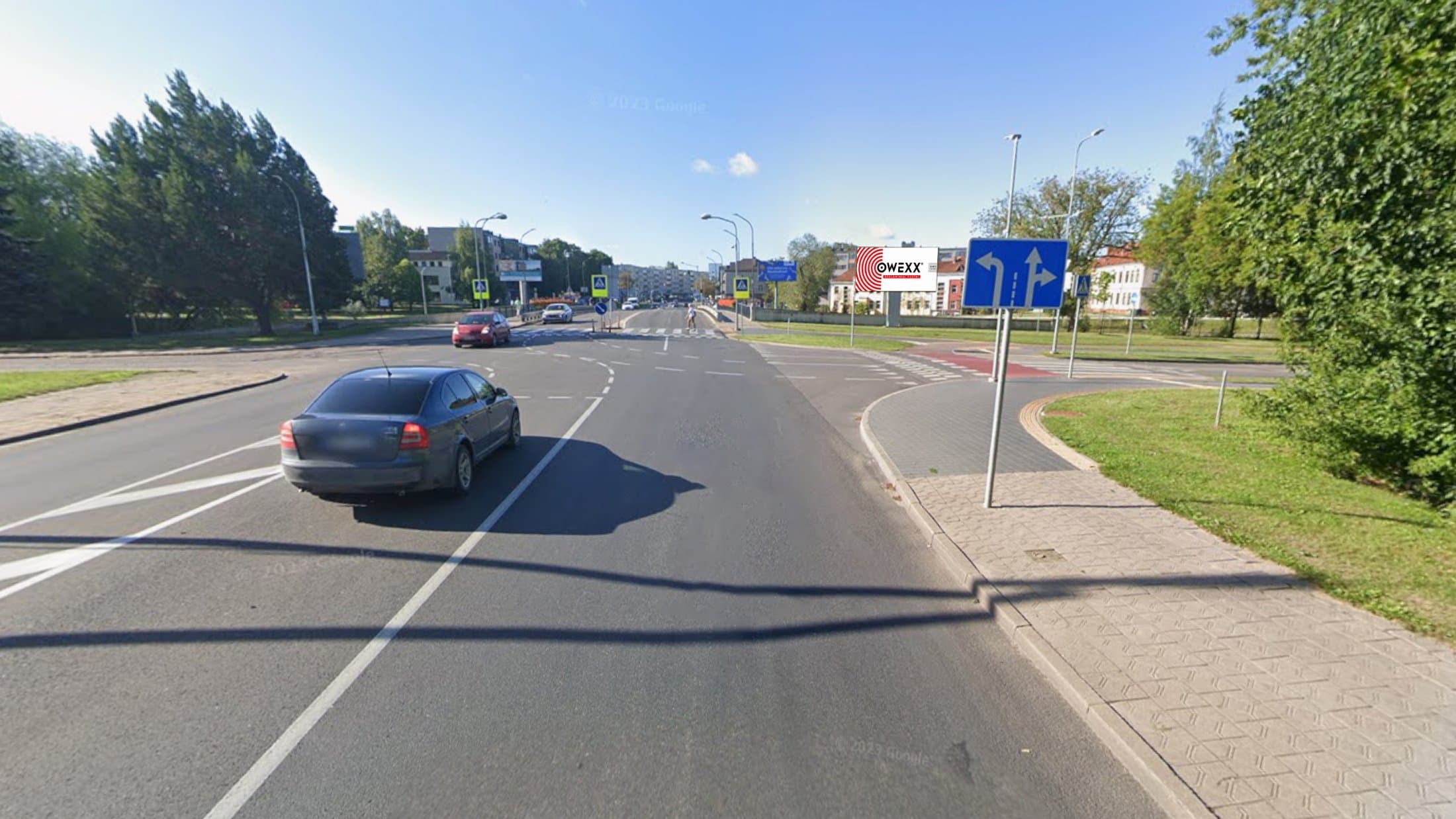 Reklamos stendas – Smėlynės - Jakšto g. (prie tilto, link centro), Panevėžys