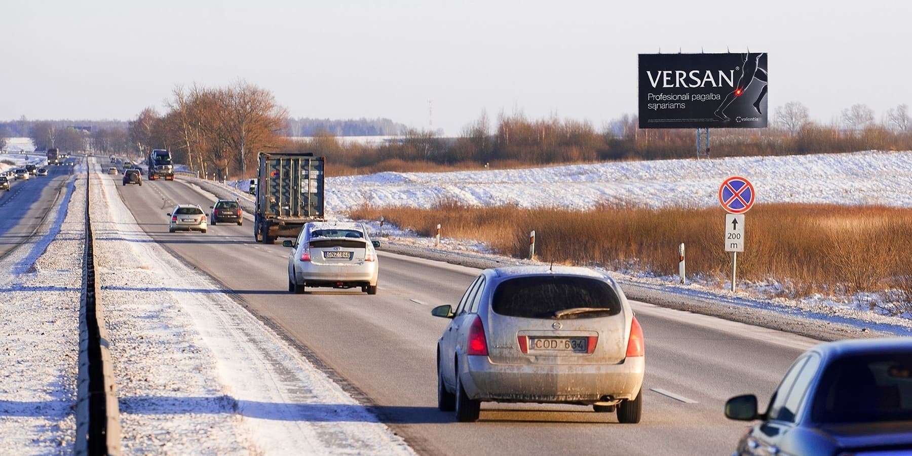 Reklamos stendas Automagistralė A1, Kaunas - Vilnius (dešinėje pusėje), 76.7 km nuo Vilniaus — Reklamos stendas Pagrindiniai keliai