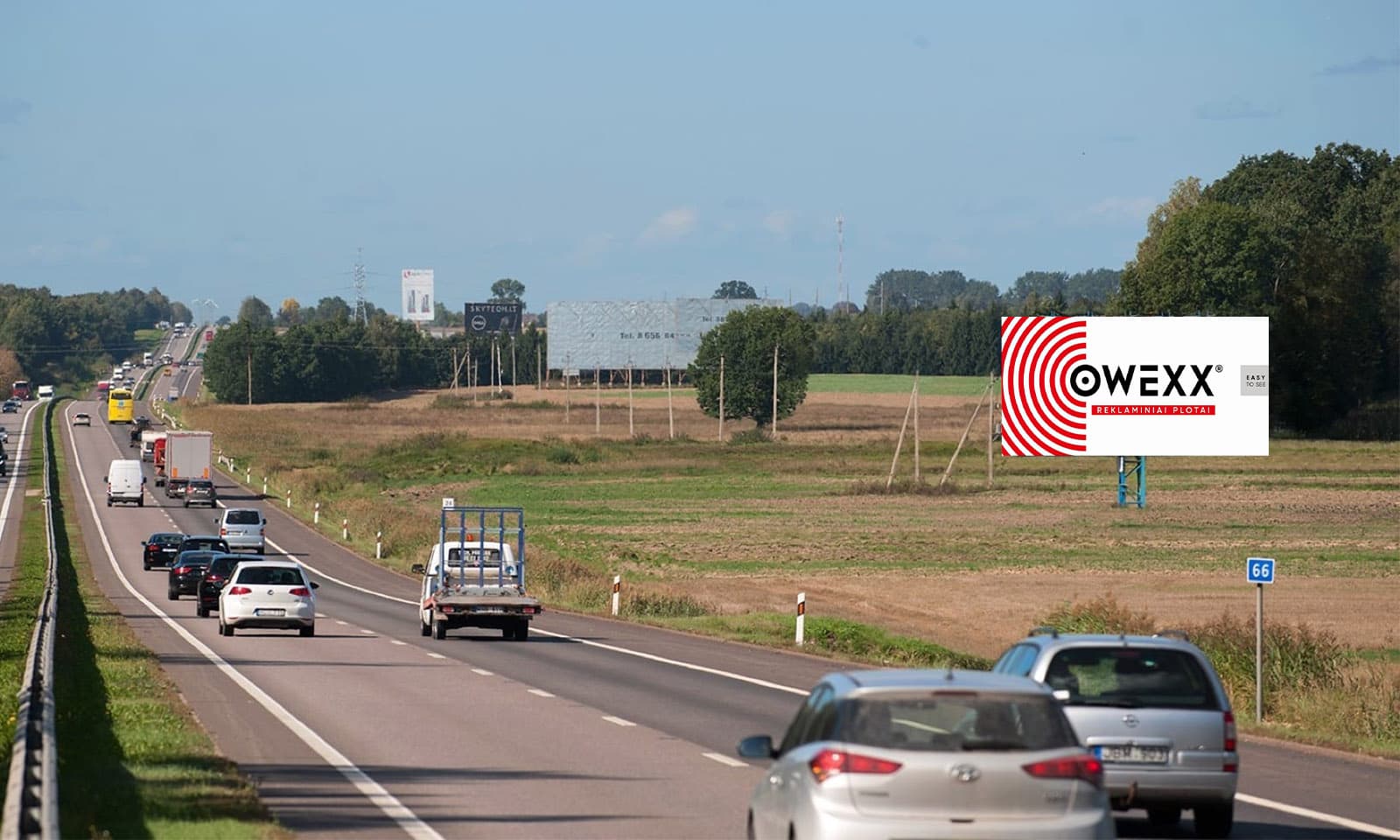 Automagistralė A1, Vilnius - Kaunas (dešinėje pusėje), 66,5 km nuo Vilniaus