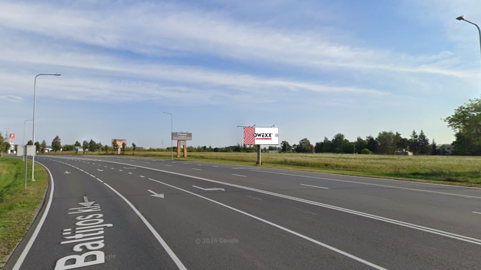Mainostaulu Ramygalos g., Vilnan suunnasta, Panevėžys
