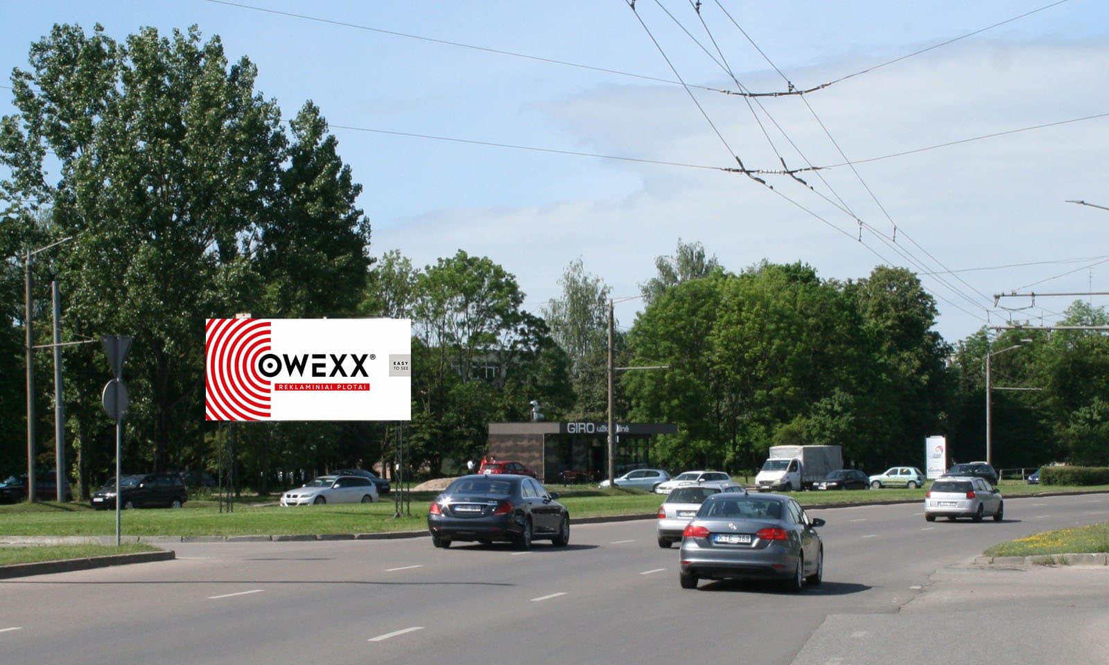 Reklamos stendas Taikos pr., netoli Kovo 11-osios g. žiedo, Kaunas (A pusė)