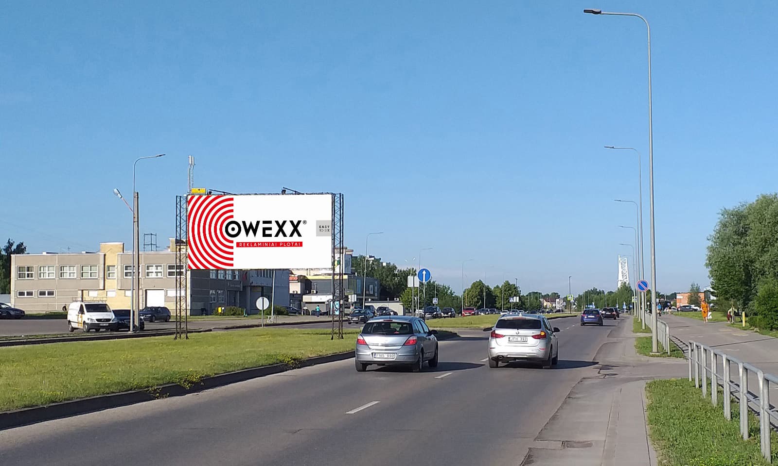 Cartellone pubblicitario Baltų pr., presso il CC "BALTAI", Kaunas (lato B)