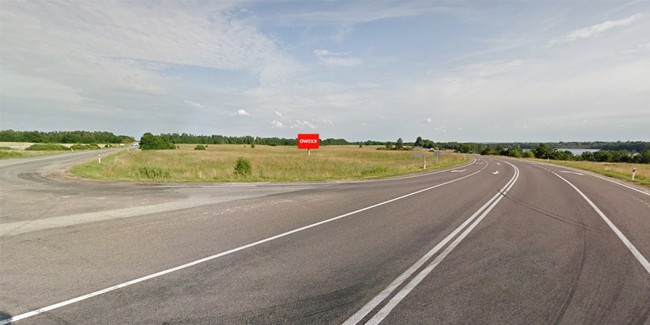 Prie kelio Dūkštas – Visaginas, nuo Zarasų, Visaginas — Mainosteline Visaginas
