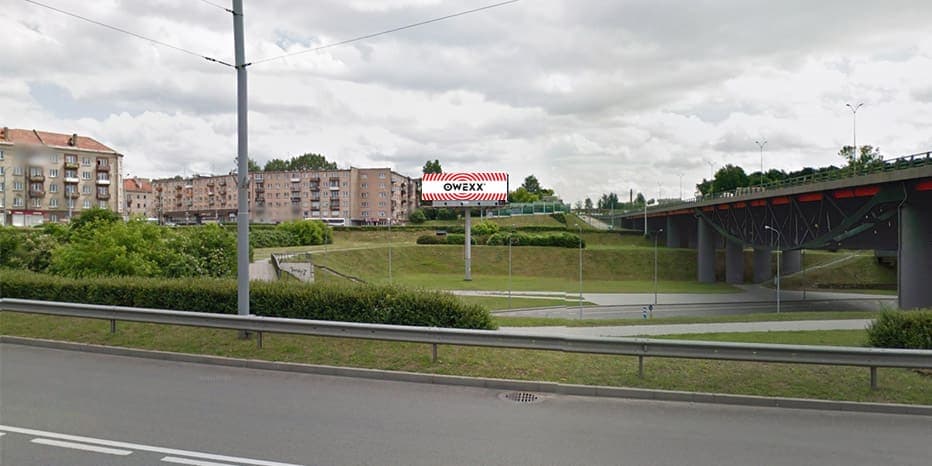 Reklamos stendas Savanorių, Laisvės ir Geležinio Vilko žiedas, nuo Laisvės pr., Vilnius
