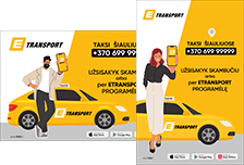 Reklaminė kampanija E-Transport