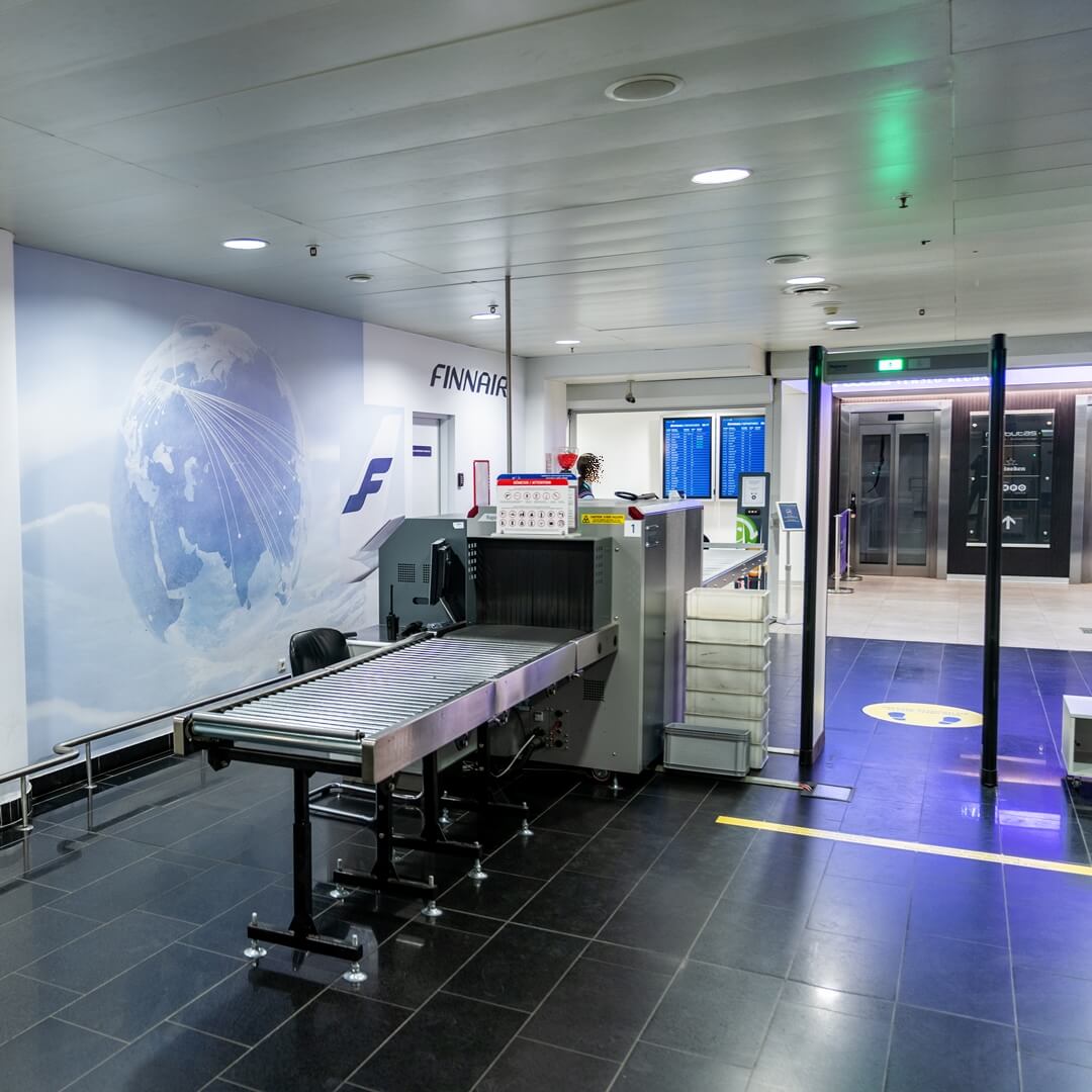 "Fast track" Werbung — Flughafen Vilnius