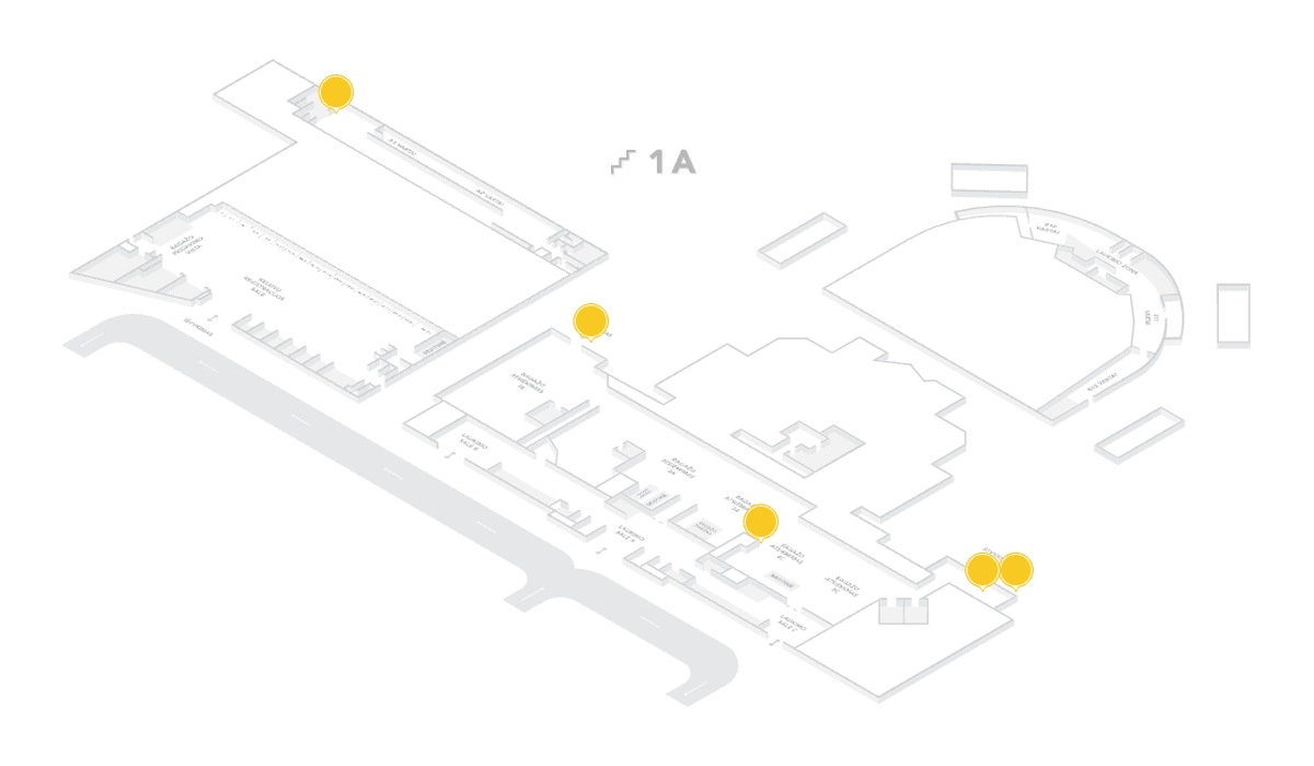 Šviesdėžių išdėstymo planas — Vilniaus oro uostas