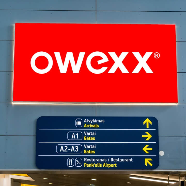 Leuchtkasten ORV 2 — Flughafen Vilnius