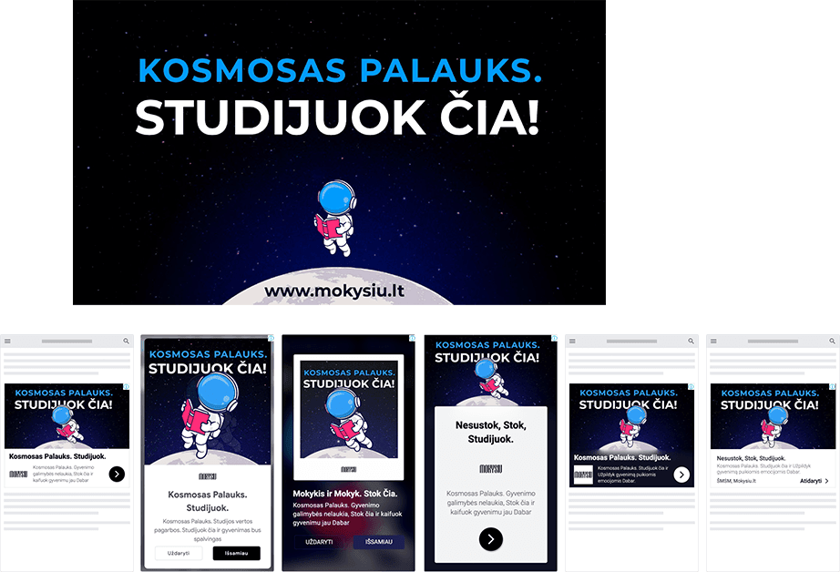 Reklaminių tentų maketavimas, reklamos kūrimas
