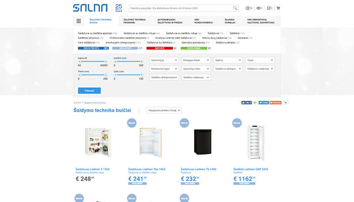 E-commerce system, online shop