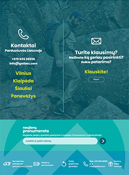 Sukurtas interneto puslapis pritaikytas planšetiniams kompiuteriams