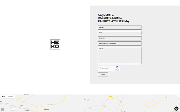 Sukurta elektroninė parduotuvė