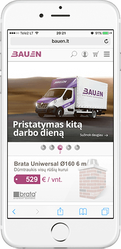 Elektroninių parduotuvių pritaikymas mobiliesiems telefonams